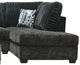 American Wholesale Furniture Galactic 2-Piece Charcoal Right-Arm Facing Sectional-2