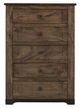 International Furniture Direct Parota III Barrel Brown Chest-1