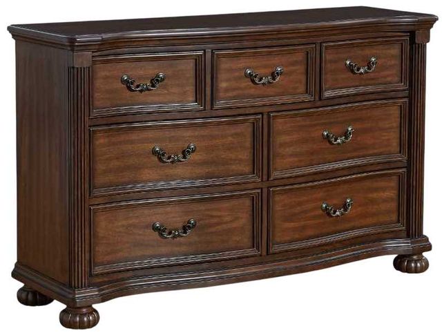 Signature Design by Ashley® Lavinton Brown Dresser and Mirror-1