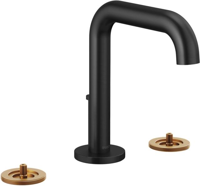 Brizo Litze® Matte Black 7" Widespread Lavatory Faucet With High Spout-0