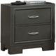 Furniture of America® Alison Metallic Gray Nightstand-0
