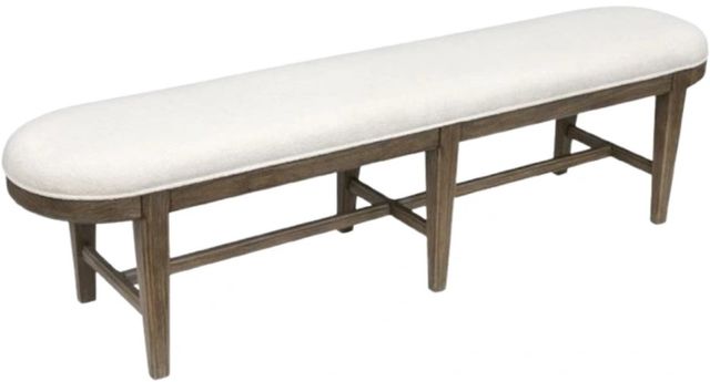 Magnussen Home® Westbourne Dark Umber/Milo Ivory Bench-3