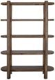 International Furniture Direct Balam Stained Brown Bookcase-0