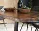 Coaster® Ditman Weathered Ash Dining Table with Black Base-3