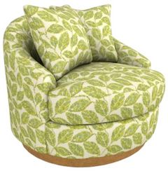 Best® Home Furnishings Customizable Alanna Swivel Chair with Honey Birch Legs