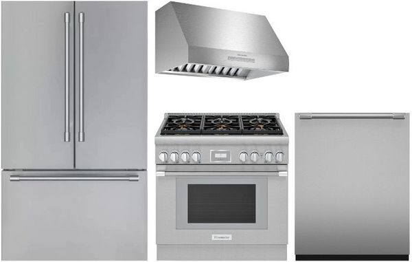Thermador 4 Piece Stainless Steel Kitchen Package