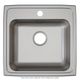 Elkay Lustertone® Classic Lustruous Satin 20" x 19" 3-Hole Single Bowl Drop-in ADA Sink-1