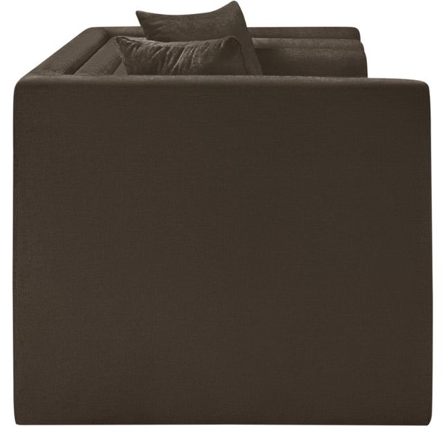 Meridian Furniture Everett Brown Chenille Fabric Loveseat-3