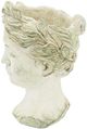 A & B Home White Visage Cement Vase-1
