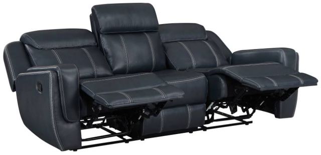 Homelegance® Littleton Blue Double Power Reclining Sofa-3