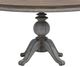 Flexsteel® Plymouth Medium Brown Top Round Pedestal Dining Table with Distressed Graywash Base-4