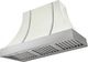 AGA Cascade 48" White Wall Mounted Range Hood  with Brushed Nickel Trim-0