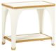 Michael Amini® La Terrazza Creamy Pearl Rectangular End Table-0