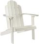 Linon Adirondack White Wooden Outdoor Chair-0