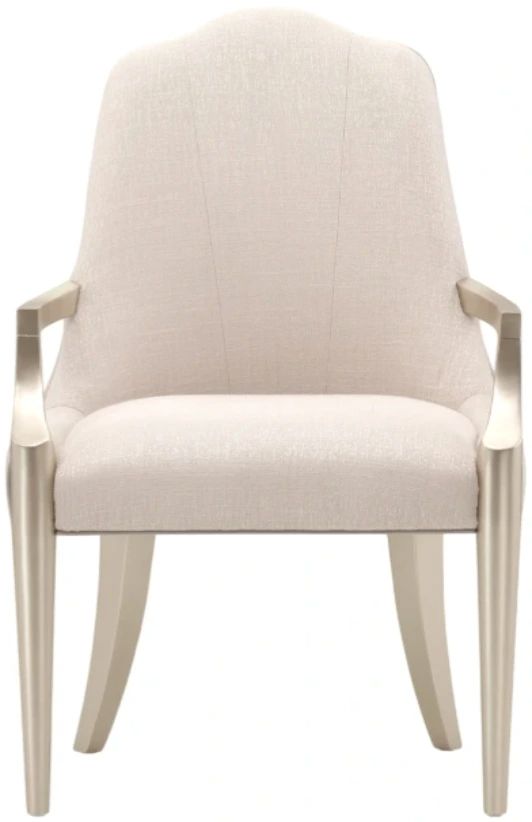 Michael Amini® Malibu Crest Chardonnay/Pearl Arm Chair-1
