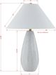 Forty West Veyda White Table Lamp-1