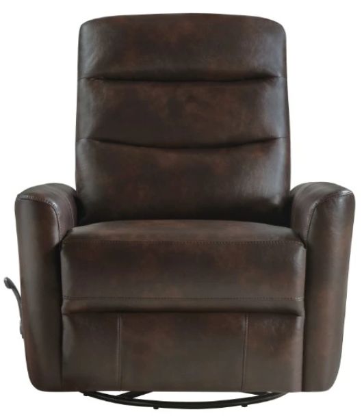 New Classic® Home Furnishings Takami Brown Manual Swivel Recliner-2