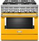 KitchenAid® 36" Yellow Pepper Pro Style Dual Fuel Range-0
