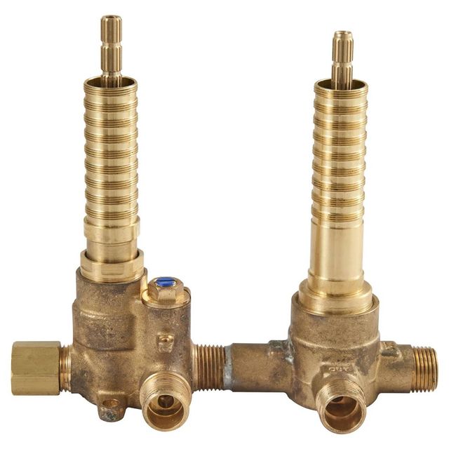 DXV 2-Handle Thermostatic Rough Valve with 2-Way Diverter Non-Shared Functions-1