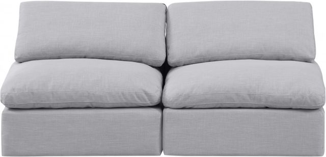 Meridian Furniture Indulge 2-Piece Gray Sofa-1