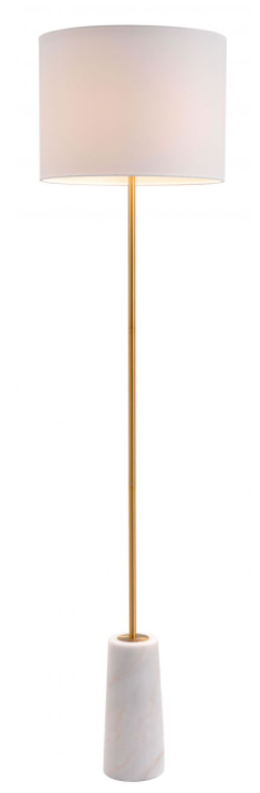 Zuo® Modern Titan White/Gold Floor Lamp-0