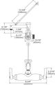 Elkay Chrome Service/Utility Single Hole Wall Mount Faucet with 7" Bucket Hook Spout-1