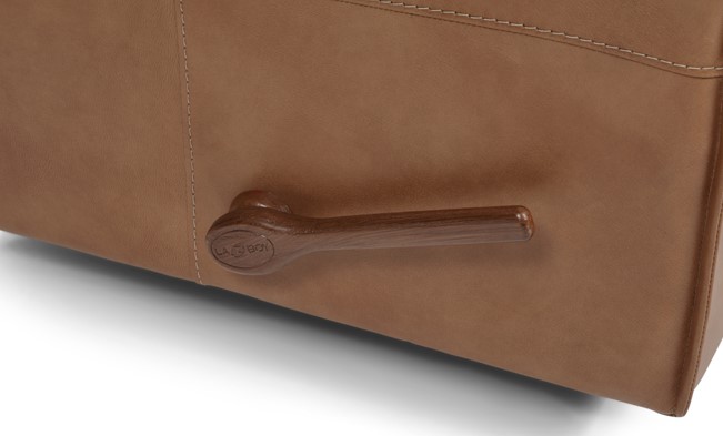 La-Z-Boy® Maddox Camel Leather Manual Rocking Recliner