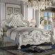 ACME Furniture Dresden Bone White/White Eastern King Panel Bed-1