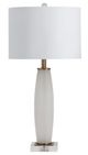 Crestview Collection Simmons White Tapered Table Lamp-0
