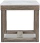 Signature Design by Ashley® Loyaska Ivory End Table with Brown Base -1