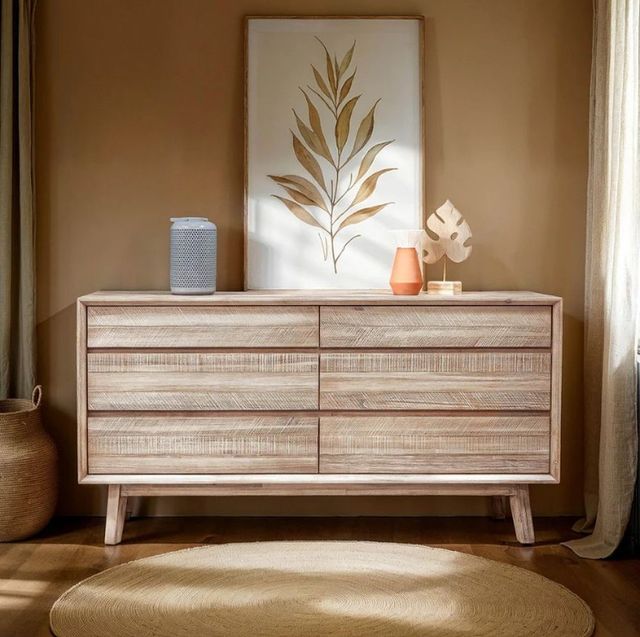 LH Home Gia Light Driftwood 6-Drawer Dresser-2