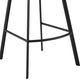 Armen Living Carise Gray/Matte Black 26" Swivel Counter Stool-4