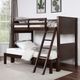 Furniture of America® Stamos Walnut Twin/Full Bunk Bed-2