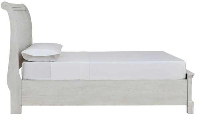Signature Design by Ashley® Robbinsdale Antique White Queen Sleigh Storage Bed-2