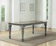 Flexsteel® Plymouth Medium Brown Rectangular Dining Table with Distressed Graywash Legs-3