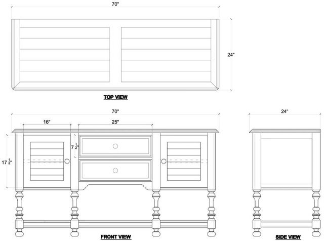 Bramble Customizable Orleans Sideboard-1
