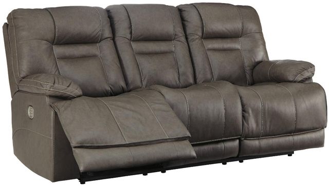Signature Design by Ashley® Wurstrow 3-Piece Smoke Power Reclining Living Room Seating Set-1