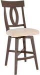 Canadel® Canadel Cognac Washed Upholstered Fixed Stool-0