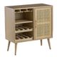A & B Home Light Brown Wine Cabinet-0
