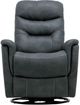 Emerald Home Danyon Charcoal Manual Swivel Glider Recliner-3
