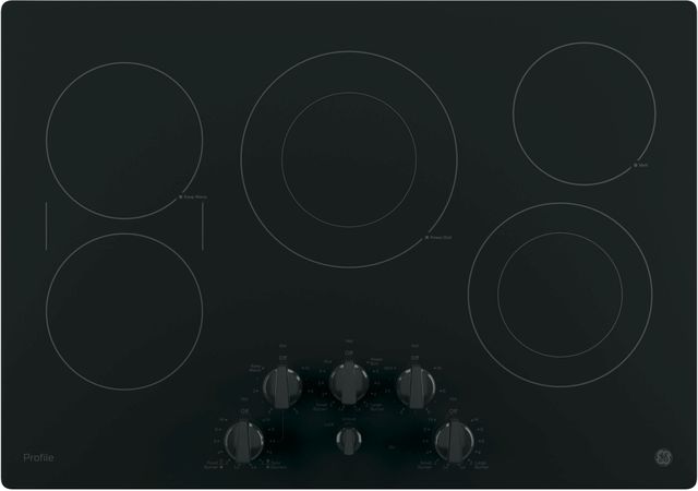 GE Profile™ Series 30" Black Electric Cooktop