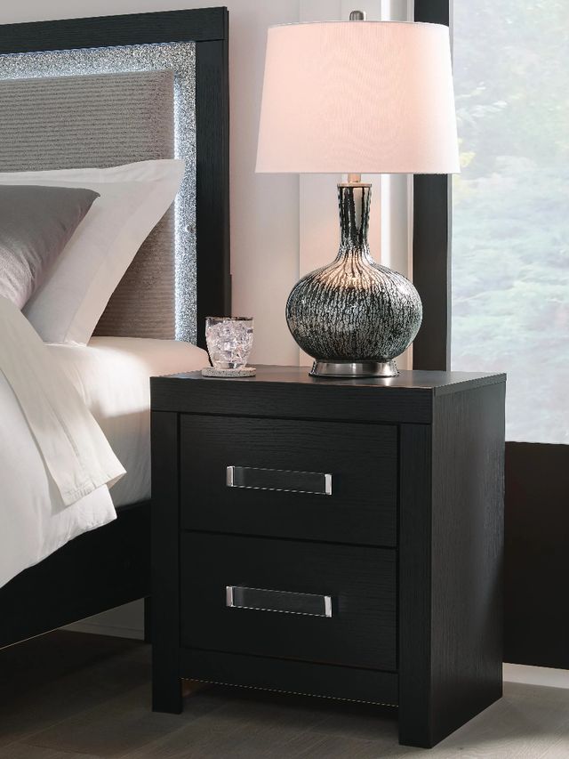 Signature Design by Ashley® Maeling Black Nightstand-1