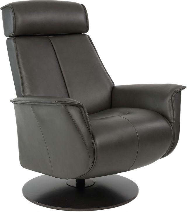 Fjords® Modern Living Bo Slate Large Dual Motion Swivel Recliner-0