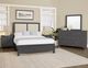 Artisan & Post by Vaughan-Bassett Customizable 127 Custom Express Pebble King Upholstered Panel Bed-1