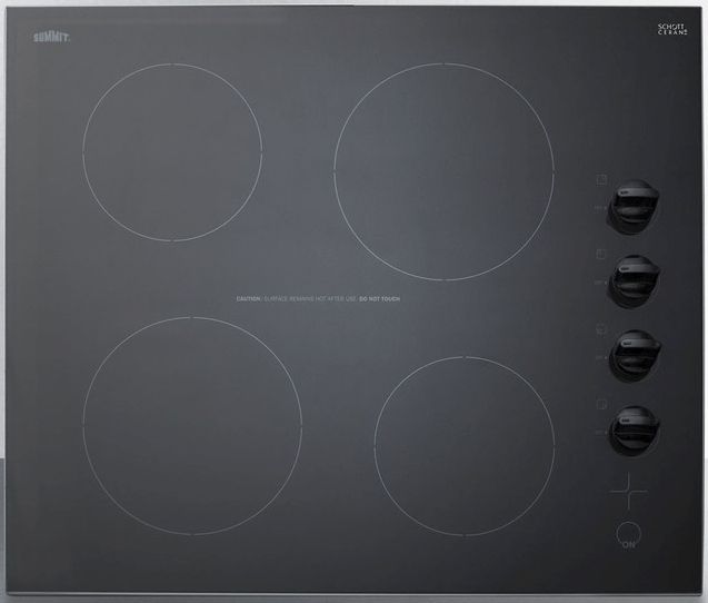 Summit® 24" Black Electric Cooktop-0