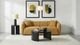Coaster® Aleisha Mustard Yellow Upholstered Sofa-1