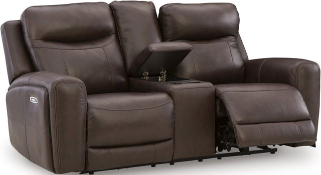 Signature Design by Ashley® Gravier Cordova Power Reclining Loveseat with Console-3