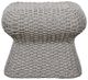 Century® Carrier and Company Warren Gray Wicker Outdoor Ottoman-1