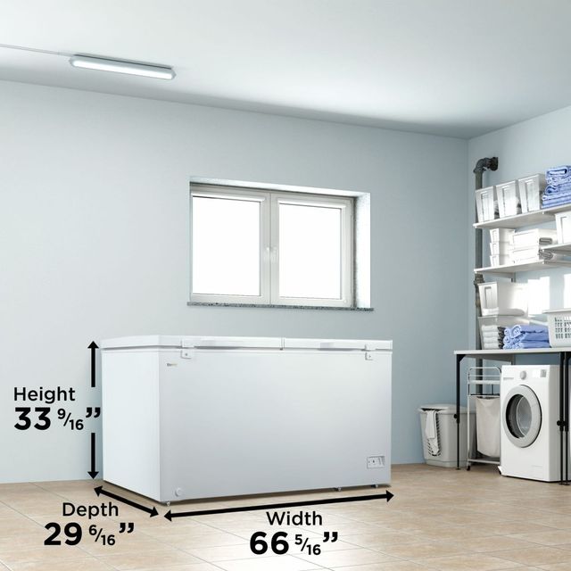 Danby® 66" 17.1 Cu. Ft. White Chest Freezer-4