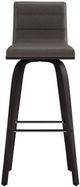 Armen Living Vienna Black Brushed/Gray Swivel Bar Stool-3